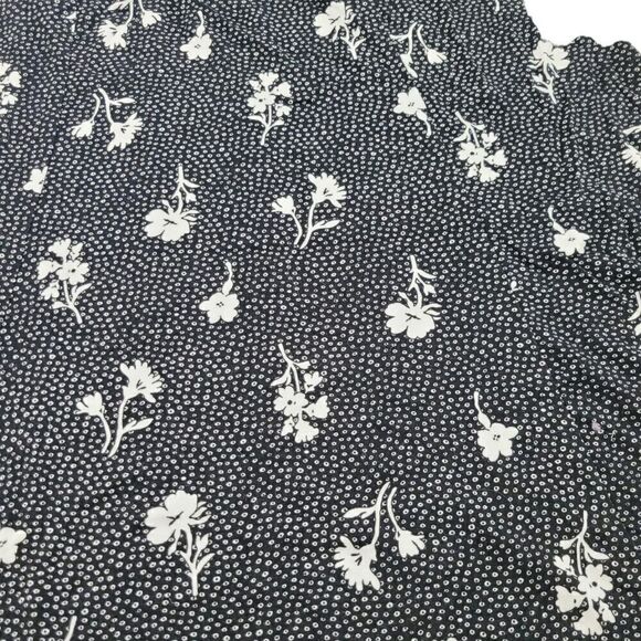 2/$20 Y2K Suzy Shier Black & White Floral Pattern Dress Skirt Size: Large - Picture 3 of 8